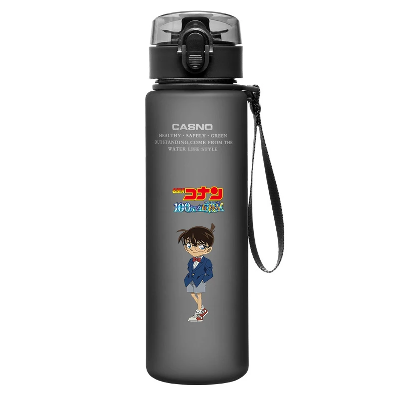 Conan Edogawa Kuroba Kaito Kudou Shinichi Anime Water Bottle 560ML Portable Sports Plastic Cup Camping Fitness Bottle Gift