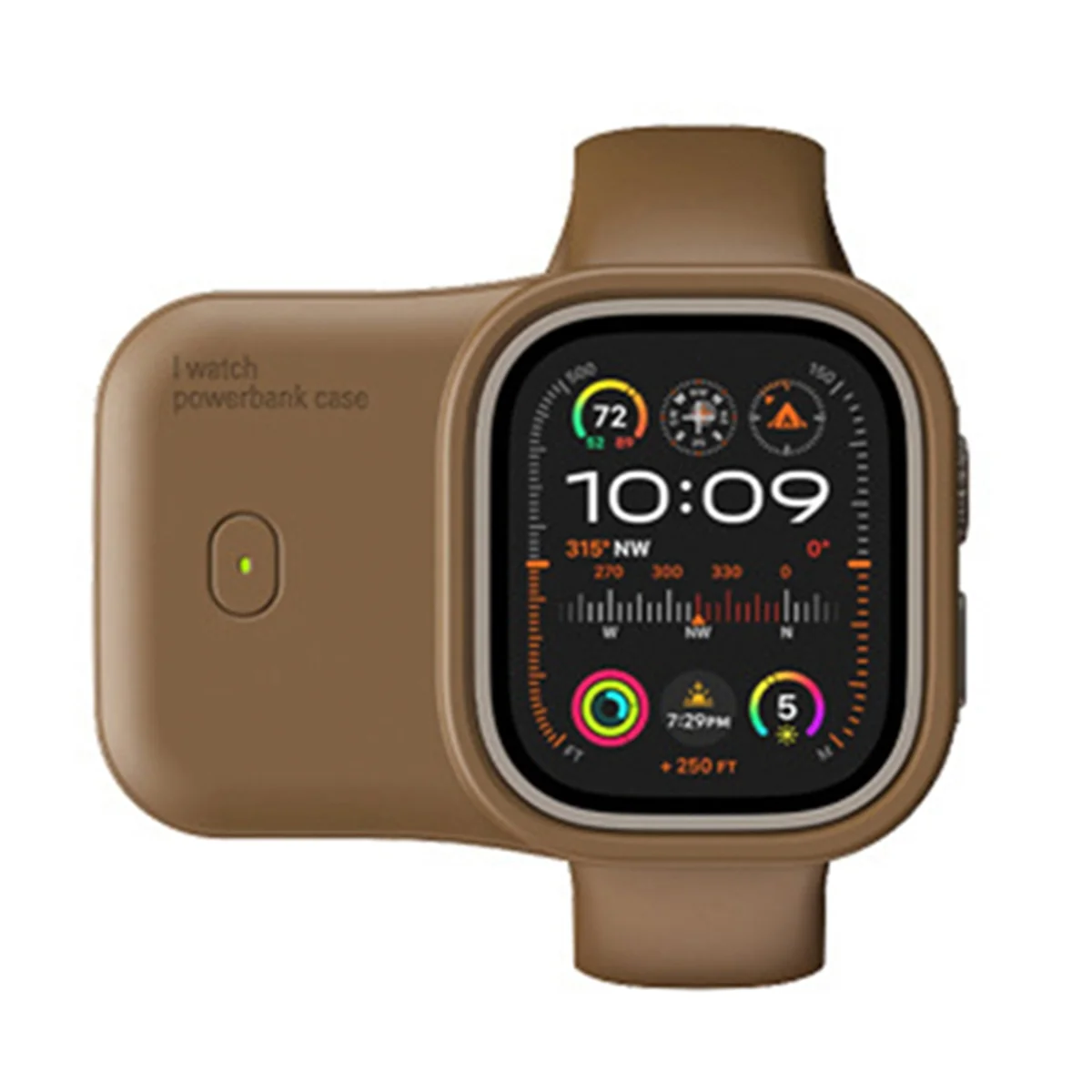 

For Apple Watch Portable Wireless Charger, 1200mAh Outdoor Mobile Power Device, for IWatch Fast Charging Case 49mm C