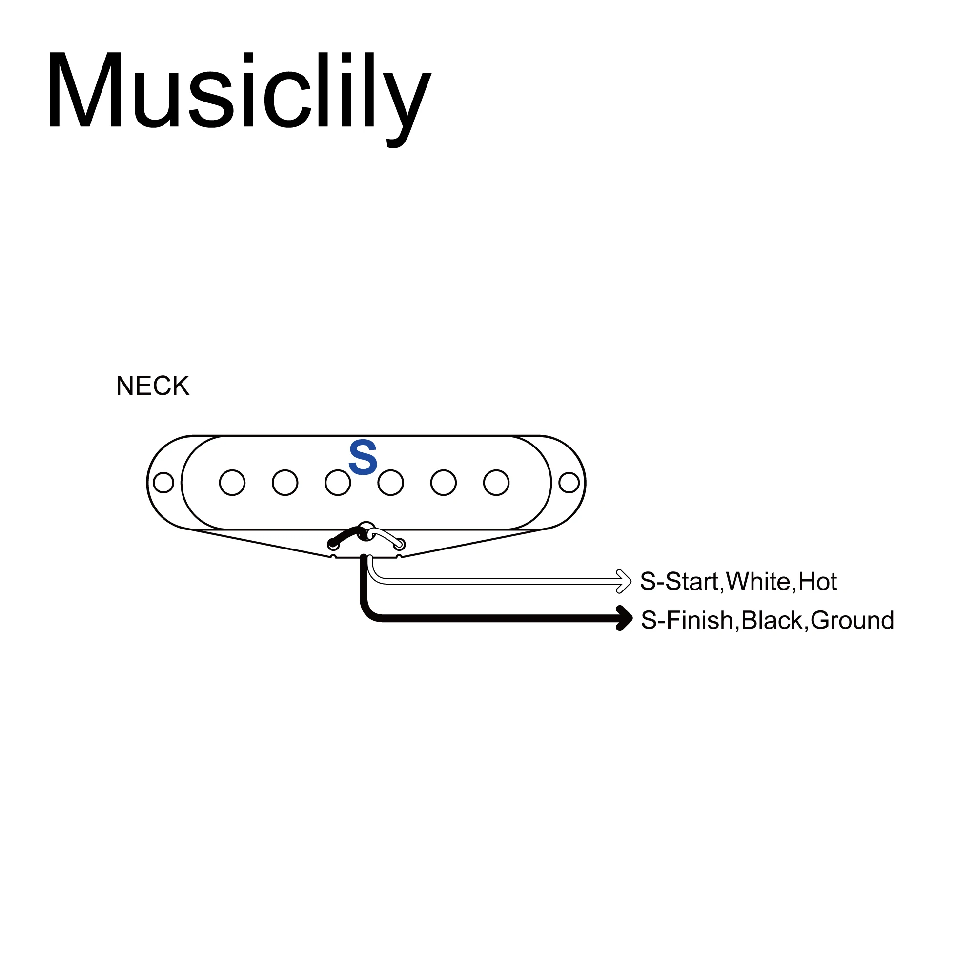 Artec SSA-12 Vintage Style Staggered Alnico 5 Magnet Single Coil Neck Middle Bridge Pickup for ST Style Electric Guitar