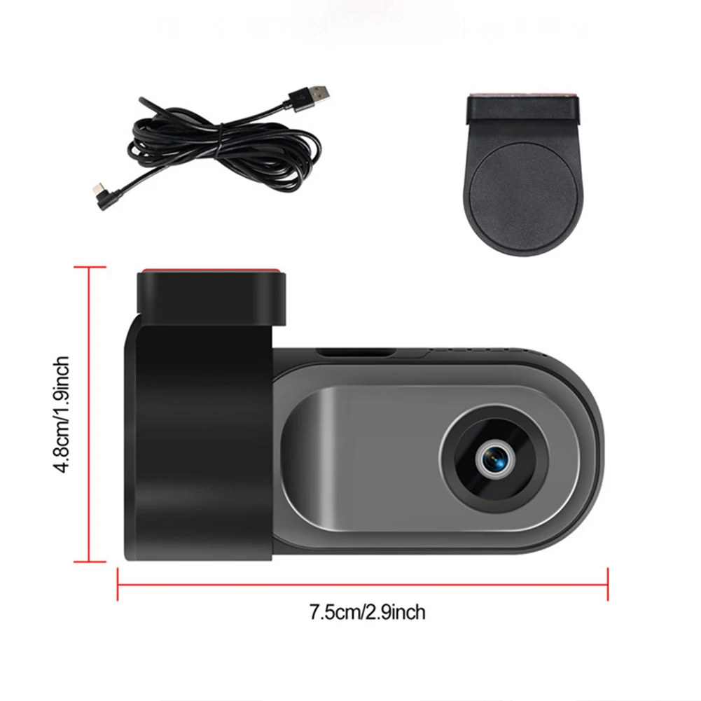 WiFi Hidden Dash Cam 1080P Car Camera, Car Front Car Dash Cam, Car Mini Dash Cam with Night Vision, 24 Hours Parking Mode