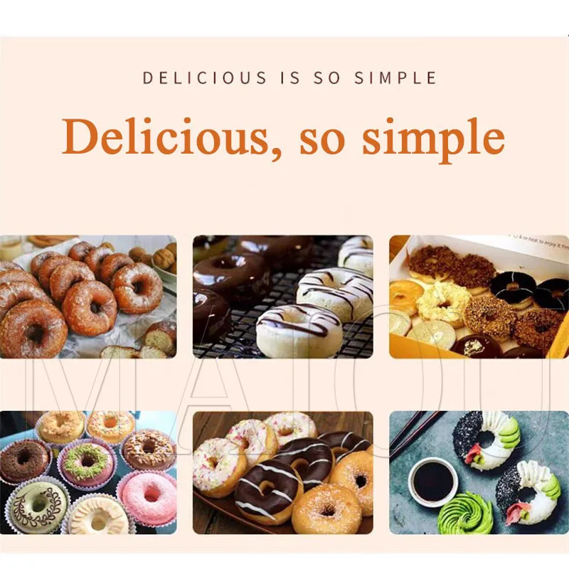 

Non Stick Small Commercial Waffle Doughnut Electric Round Donut Maker Machine Automatic Mini Donut Machine