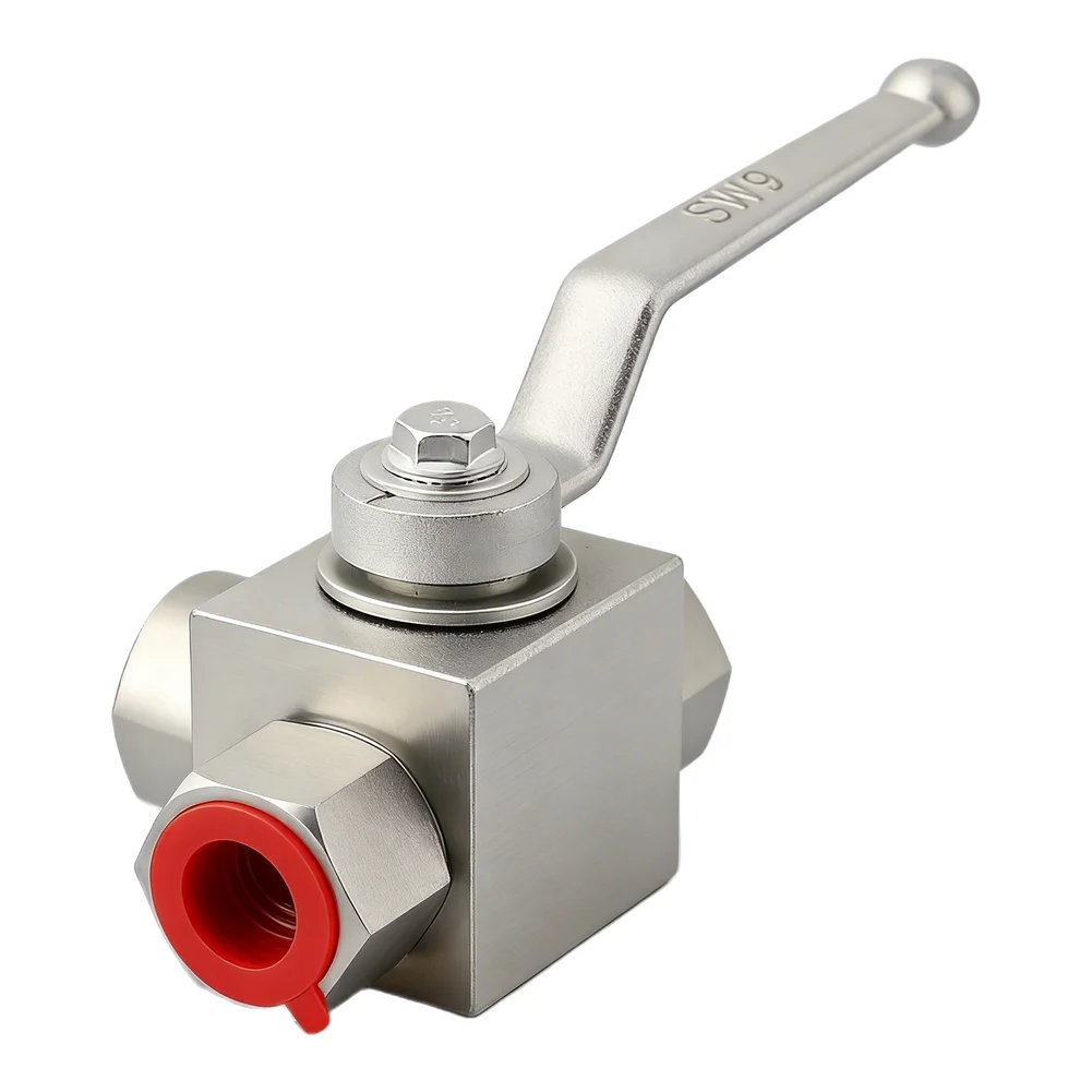 Three Way Hydraulic Ball Valve Carbon Steel 500 Bar MWP For Petroleum Industry Operating Temperature 20°C to +100°C