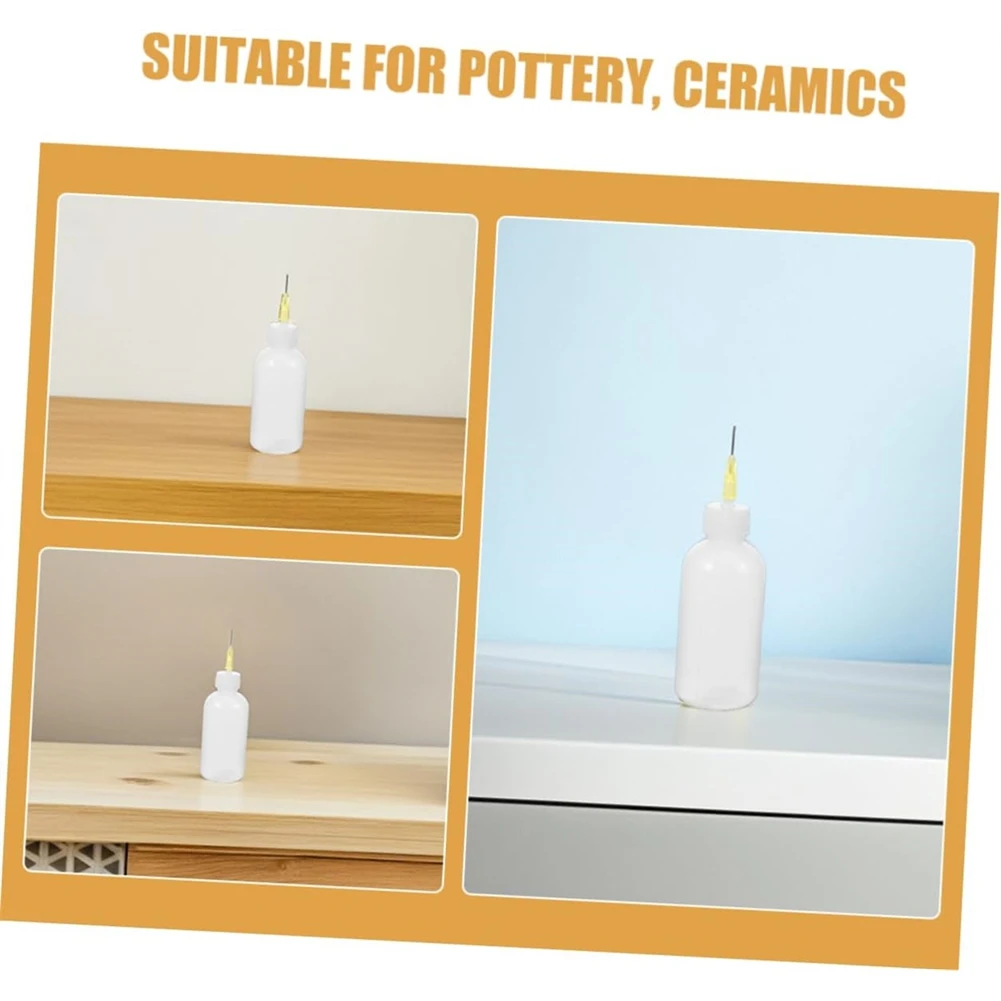 

Бутылки с аппликатором для керамики, 15 шт., пластиковые бутылки с прецизионным наконечником для глазурованной краски и DIY для точного нанесения