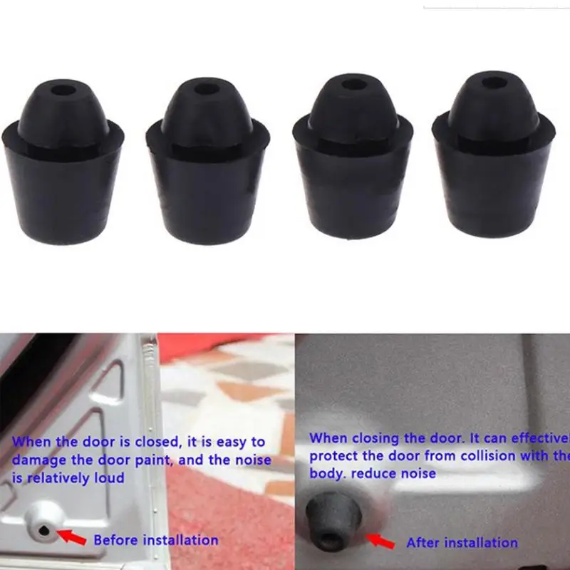 4pcs Car Clips Bumper Hood Bonnet Pad Protector Buffer Fit For Nissan Bumper Hood Direct Rubber Buffer Clips Fit For Nissan