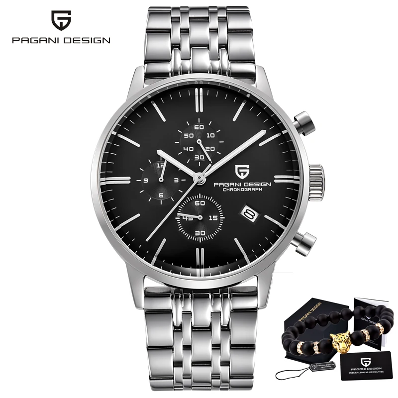 Men's VK67 Quartz Chronograph Wristwatch, Waterproof