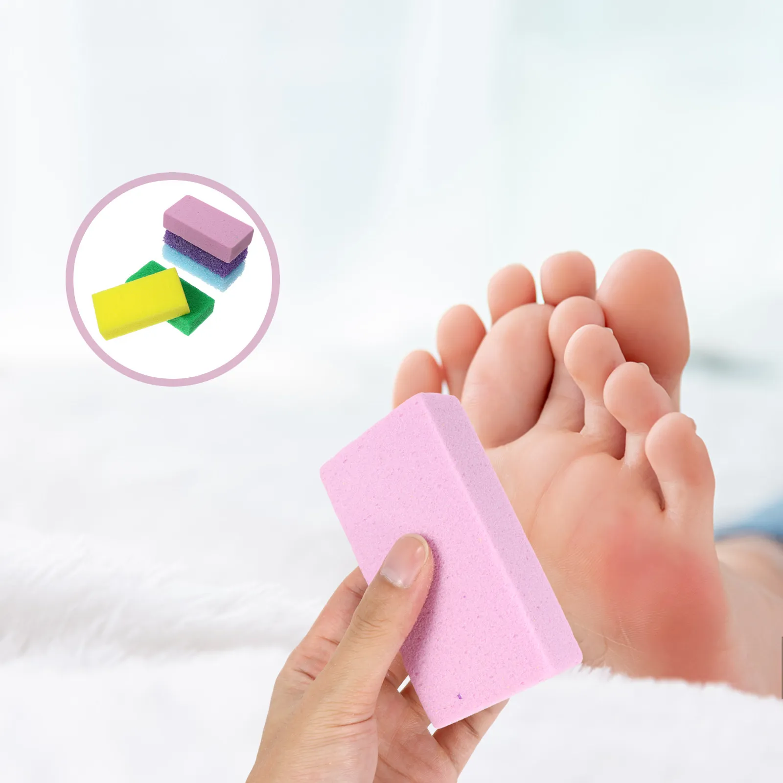 

Набор из 10 премиальных пемзовых камней для педикюра, удаления огрубевшей кожи и мозолей, отшелушивающий инструмент для ухода за ногами, для ванной и путешествий, отличный подарок