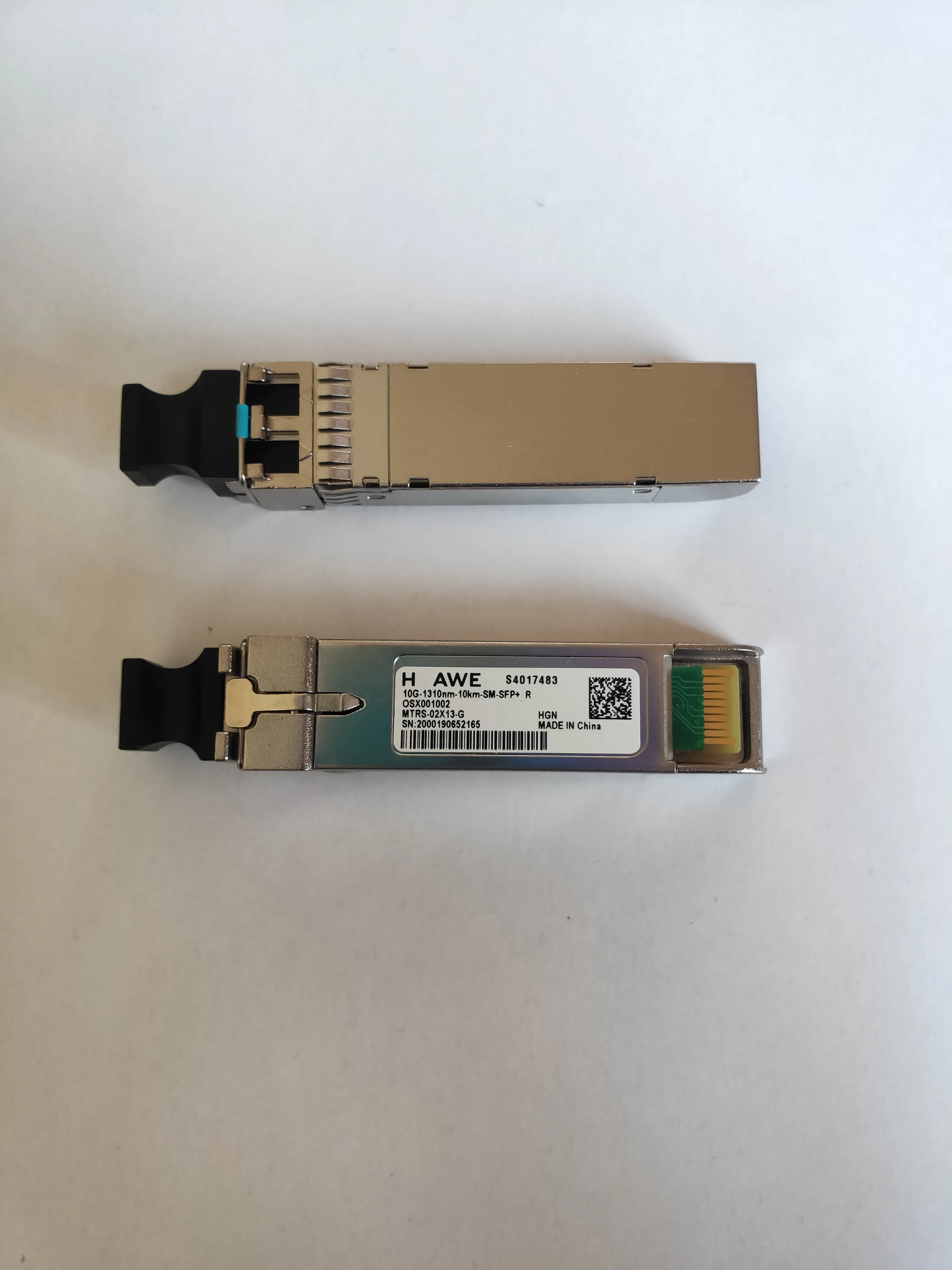 

HUA-WEI 10G SFP Fiber Transceiver S4017483 10G-1310NM-10KM-SM-SFP+ OSX001002 MTRS-02X13-G 10GB SFP+ Optical Network Module