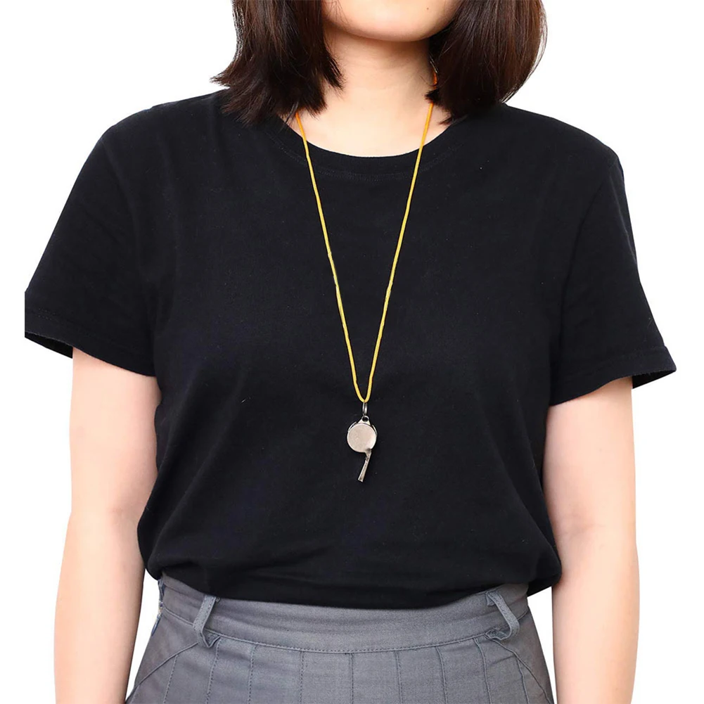 

Свистки для поднятия настроения с веревкой, очень громкий спортивный свисток, портативный громкий четкий звуковой свисток для футбола, баскетбола, тренировок