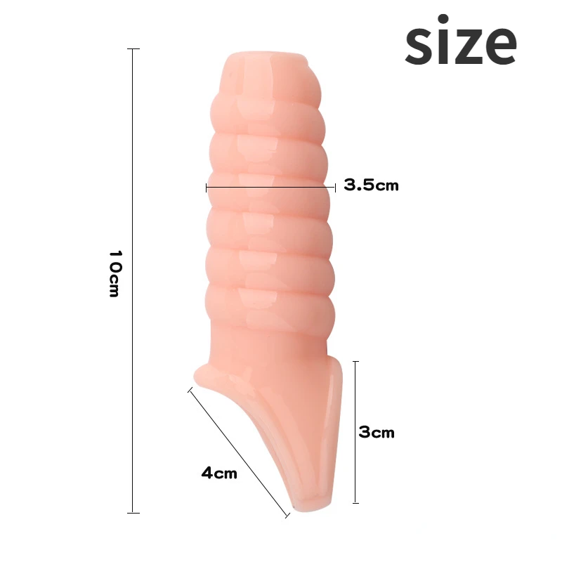 Tight Penis Enlargement Sleeve Penis Extender Cock Cage Testicular Restraint Delay Ejaculate Sex Toys for Men Adult Sex Products