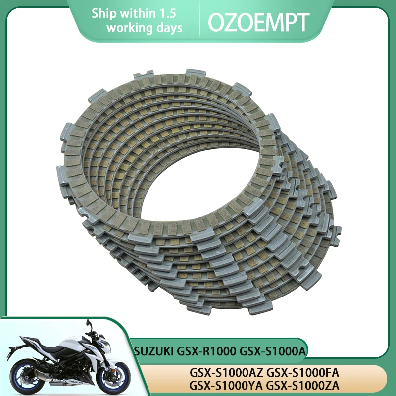 

OZOEMPT Fibrous Clutch plate Apply to SUZUKI GSX-R1000 GSX-S1000A GSX-S1000AZ GSX-S1000FA GSX-S1000YA GSX-S1000ZA