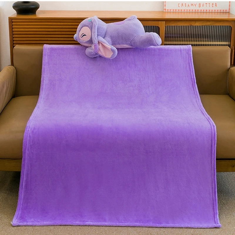 漫画風エアコンブランケット ディズニー スティッチ ウィニー ぬいぐるみ枕ブランケット 2in1 多機能お昼寝ブランケット ﻿