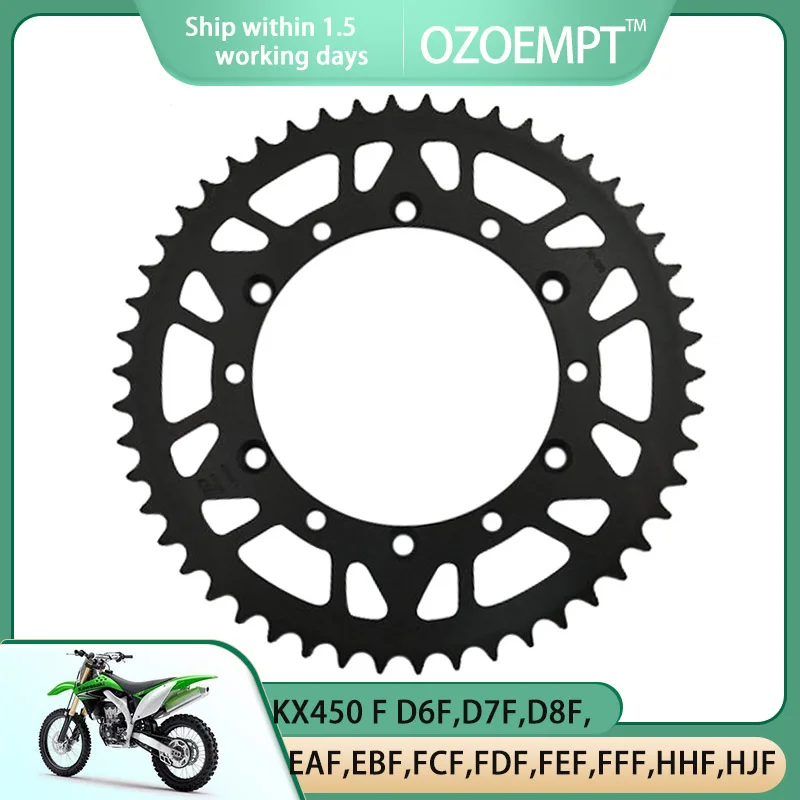 

OZOEMPT 520-50T Motorcycle Rear Sprocket Apply to KX450 F D6F,D7F,D8F,E9F,EAF,EBF,FCF,FDF,FEF,FFF,HGF,HHF,HJF KLX300 R B1