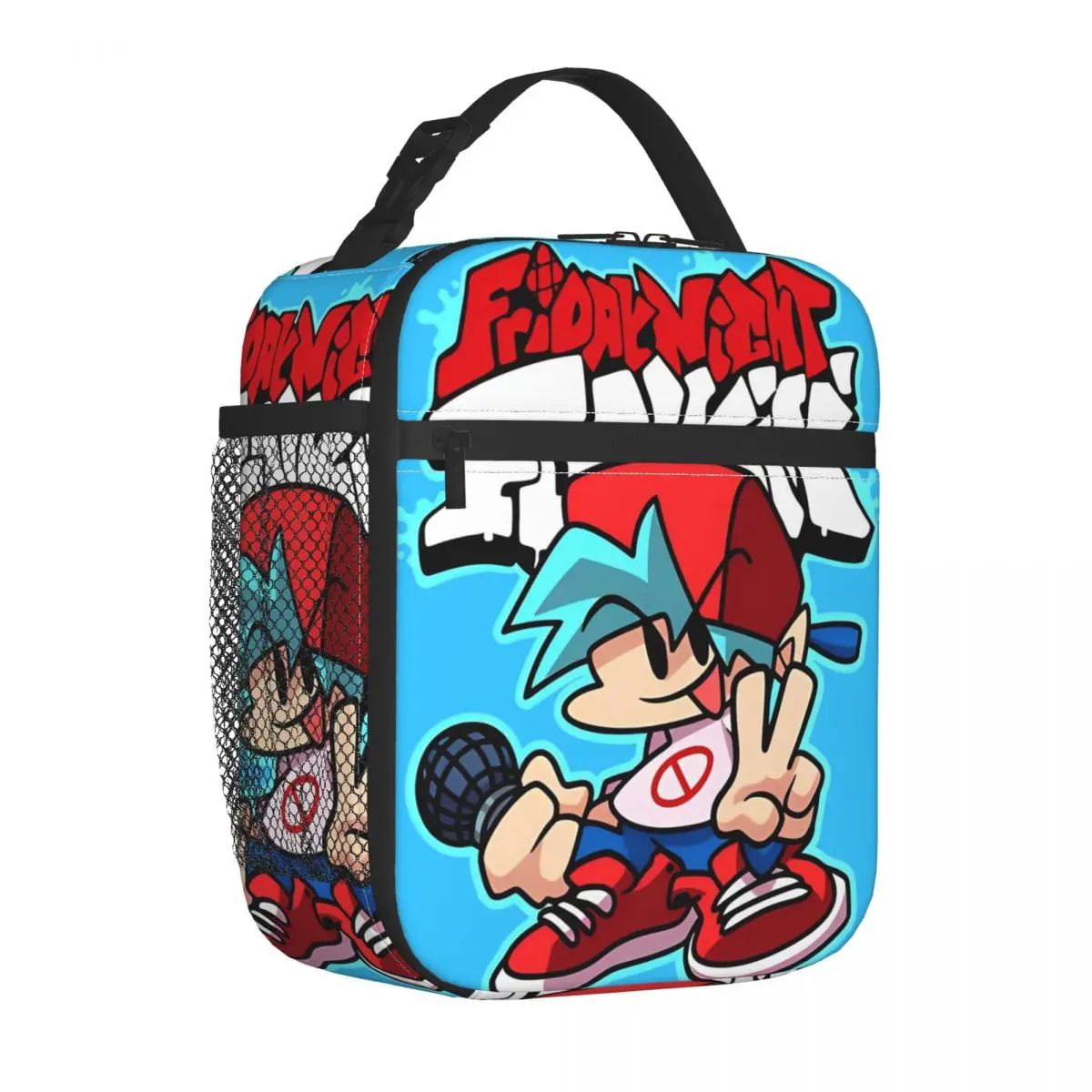 Friday Night Funkin Insulated Lunch Bags High Capacity Lunch Container Cooler Bag Lunch Box Tote Picnic Food Storage Bags