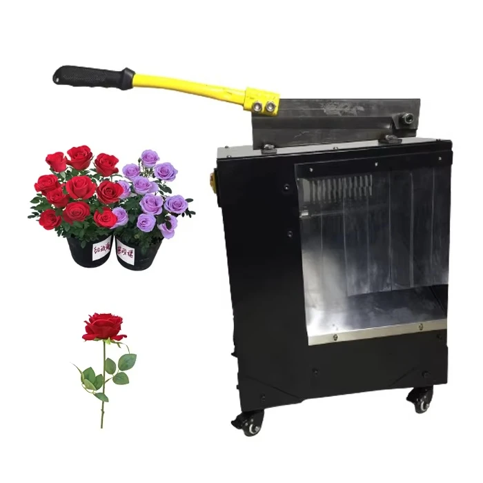 Factory Price Rose Thorn Stem Cutter Remover Rose Flower Leaf Branch Cutting Machine Rose Thorn Removing Machine
