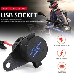 For BMW R1200GS R1250GS F700GS F750GS F800GS F850GS ADV Dual USB Charger Plug Socket Power Adapter Motorcycle Accessories