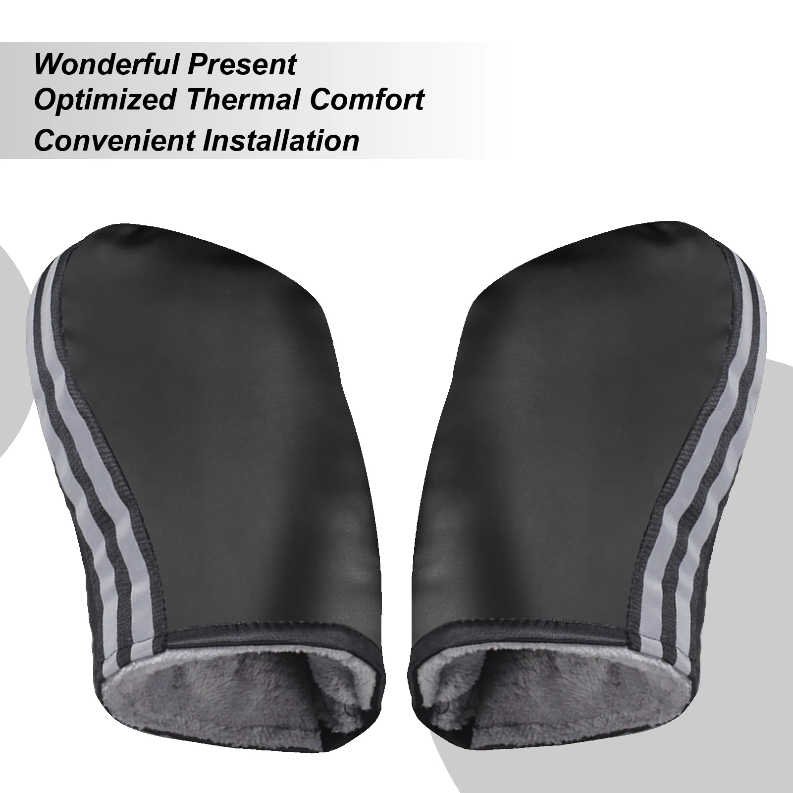 

Handlebar Gloves Winter Warm Windproof Gloves Waterproof Mittens For Motorcycle Riding Mountain Biking Road Cycling Ebikes