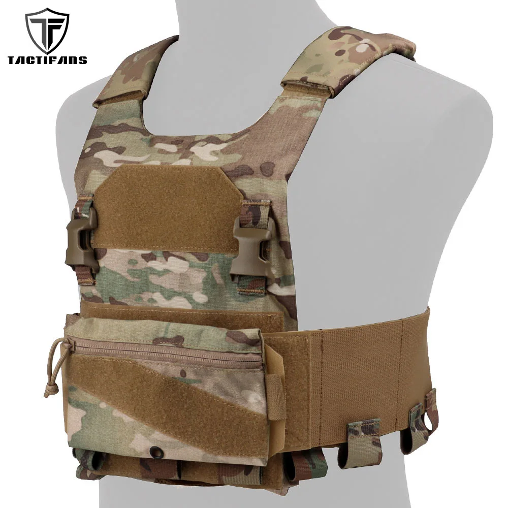 Tactical AC1 Plate Carrier Elastic Cummerbund QASM Buckle GP Pouch Hook Attachment 556 762 Mag Carrier Holder Hunting Vest Setup