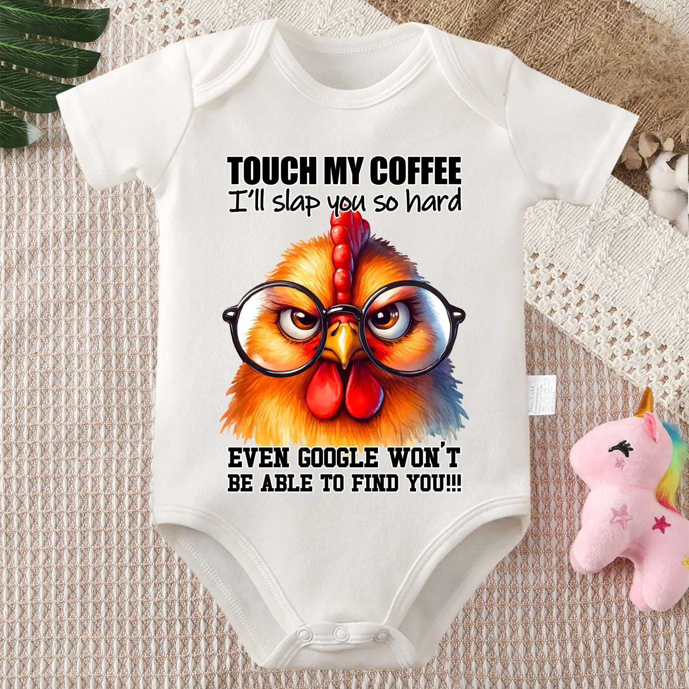 

Pure Cotton Bodysuit Lively Chicken Funning Farm Print Comfortable Onesie Cloths for Baby Jumpsuit for 0 To 12 Months Newborn