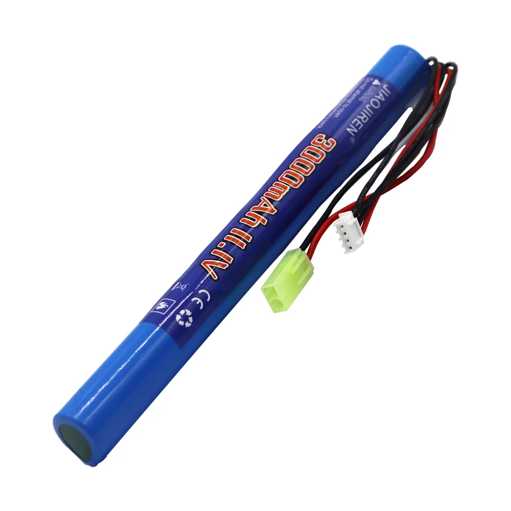 Akumulator do RC LiPO 11.1V 3000MAH AKKU Mini Airsoft Gun bateria 3S 18650 model RC bateria z wtyczką Tamiya/SM akumulator o dużej pojemności