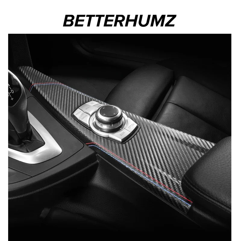 For BMW F30 F32 F34 Made of Alcantara Car Interior Center Console Multimedia Knob Panel Trim Performance Stickers Accessories