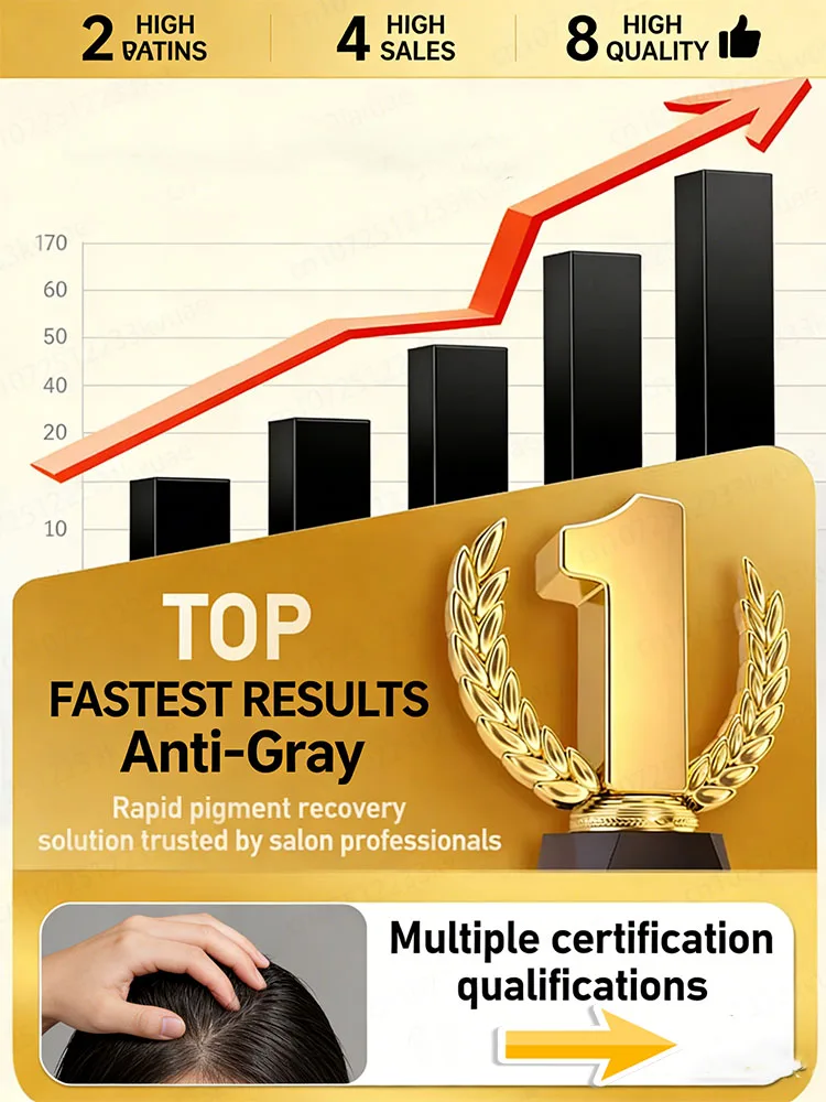 تتغذى بصيلات الشعر، ويختفي الشيب! شعر أسود خلاب يبهر الجميع!