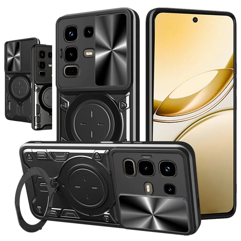 غطاء حماية لهاتف انفينيكس نوت 50 برو 4G 50 Pro + Plus 50x 5G مع حامل حلقي حامل عدسة حماية Fundas Coque Capa #1