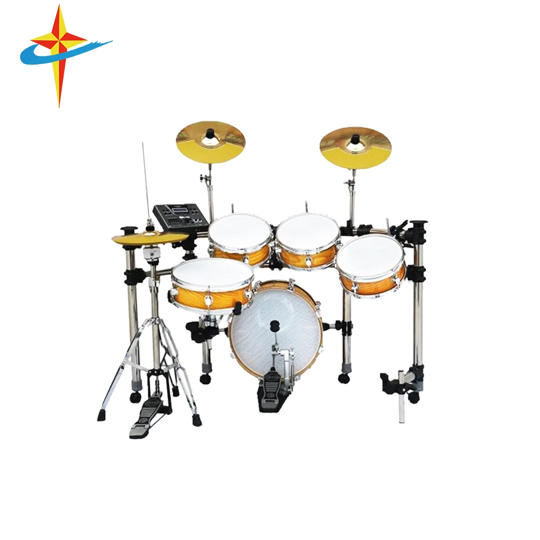 

Hooqu Custom Plastic Electric Drums Electronic Drum Set