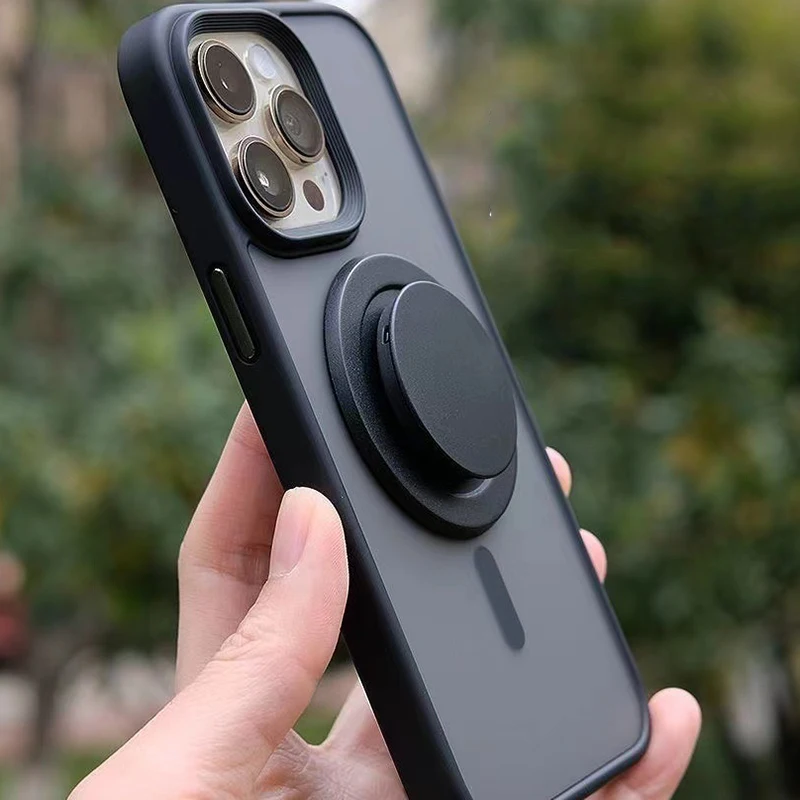 Popped Magnetic Phone Stand Mount For iPhone 15 14 13 Pro Max Expanding Stand Grip Socket Finger Ring Holder Phone Accessories image 2