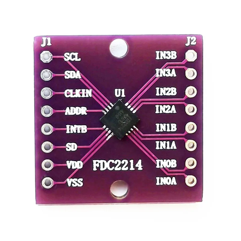 Capacitive sensor FDC2214 module QFN chip adapter board near liquid level non-contact sensing electronic competition