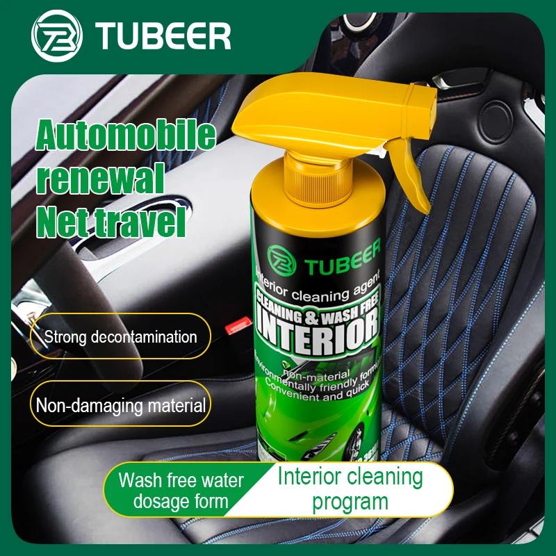 Multifunctional Liquid Spray Car Interior Cleaning Decontamination Leather Cockpit Cleaner Product for Car Care