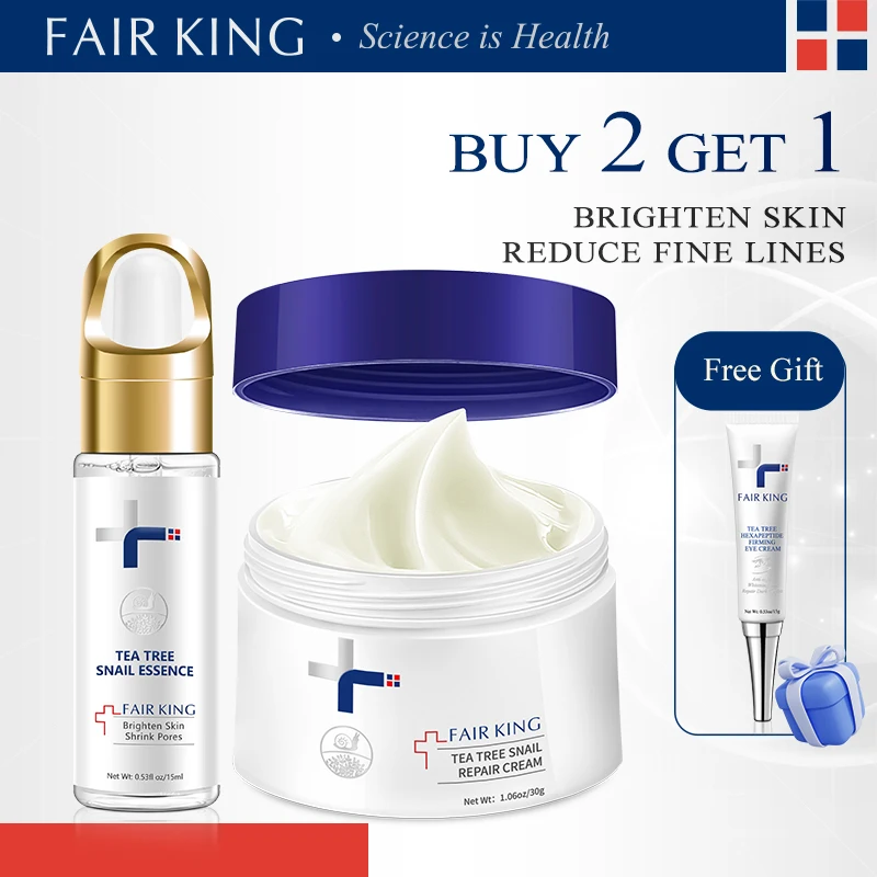 Snail Face Cream Skincare Set Combo Hyaluronic Acid Anti-Wrinkle Moisturising Whitening Serum Skin Care Buy 2 Get 1 Free