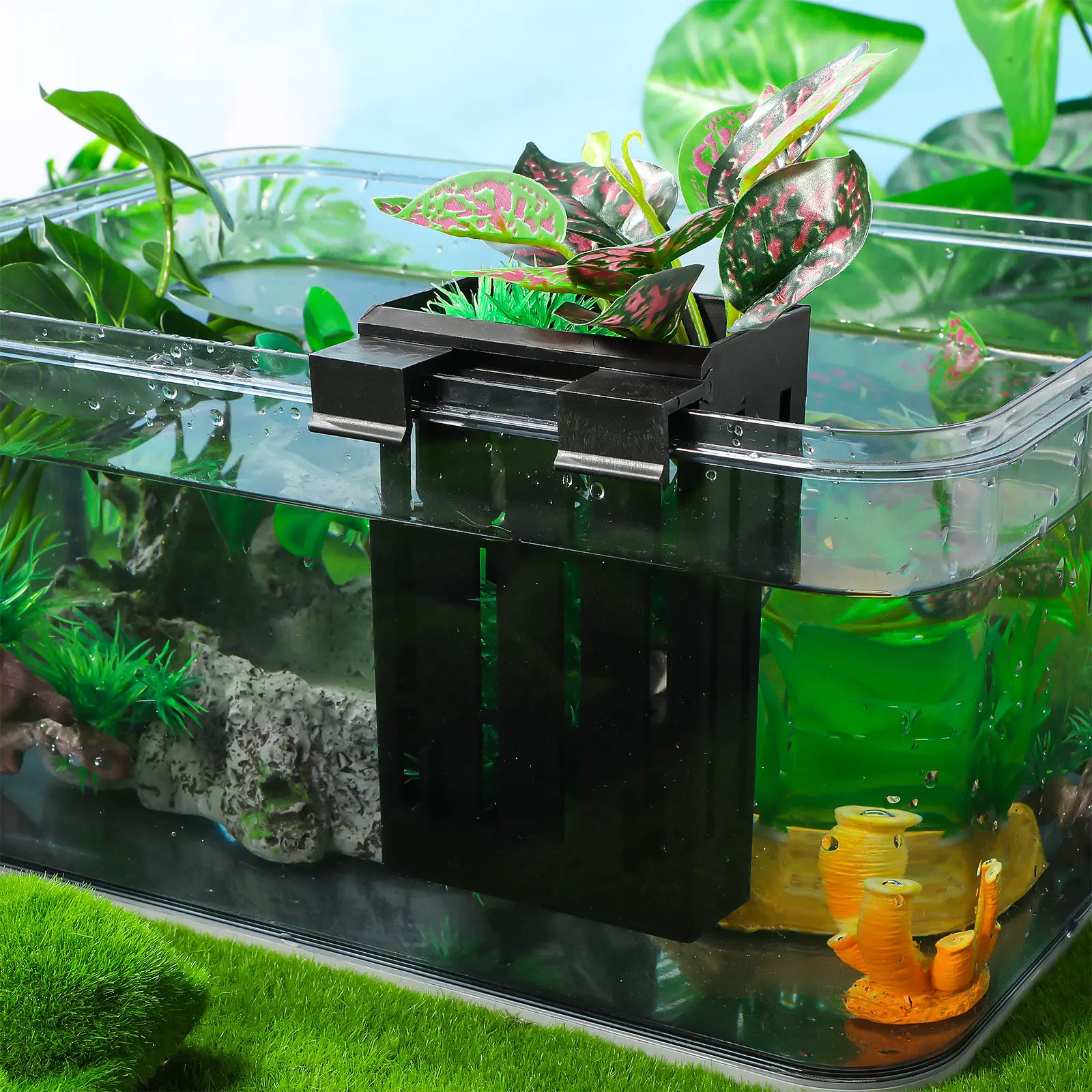 Aquarium Plant Nutrients - 4 قطع حامل نباتات معلق لحوض