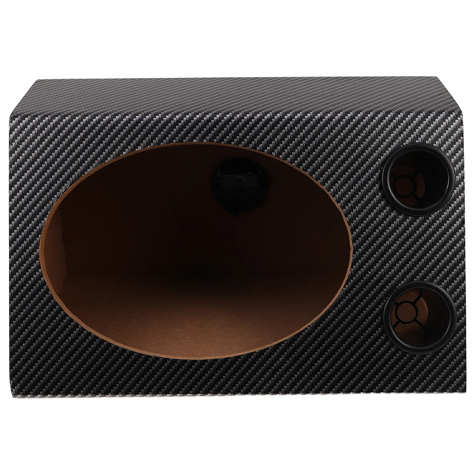 

Trapezoid Wooden Car Speaker Pvc Veneer Noise Reduction Soundproof Subwoofer Box Universal Fit Vehicle Upgrade Durable Enclosure