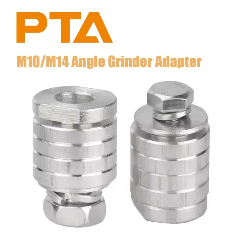 

Адаптер для угловой шлифмашины 100/125 типов M14/M10, набор для преобразования, фланцевые металлические стопорные гайки, аксессуар для электроинструмента для нарезки пазов