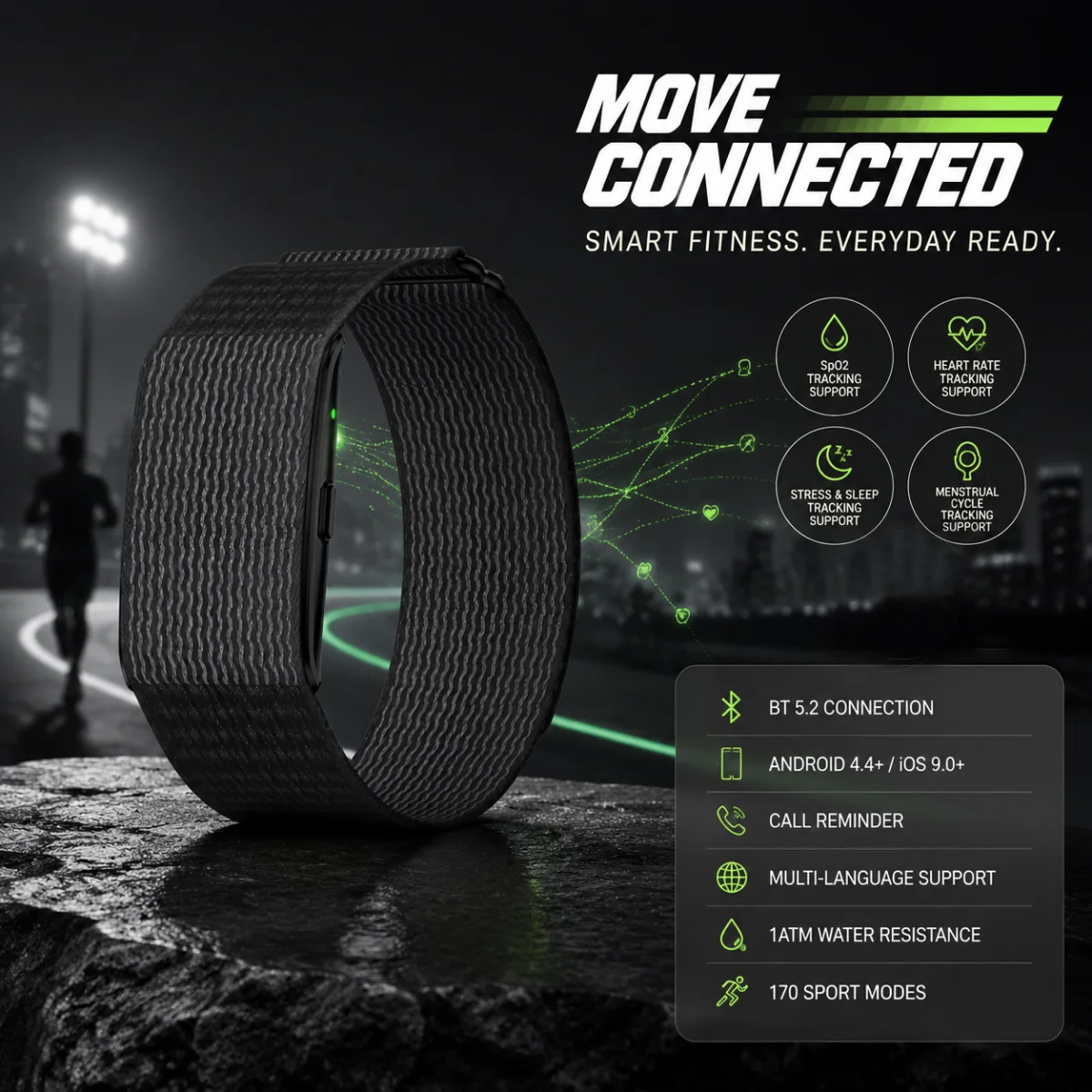 LIGE 2026 Smartband Ultra Thin Sleep Running Trajectory 24Hours Life Tracking 1ATM Waterproof Call Reminder Men's Smartwatch