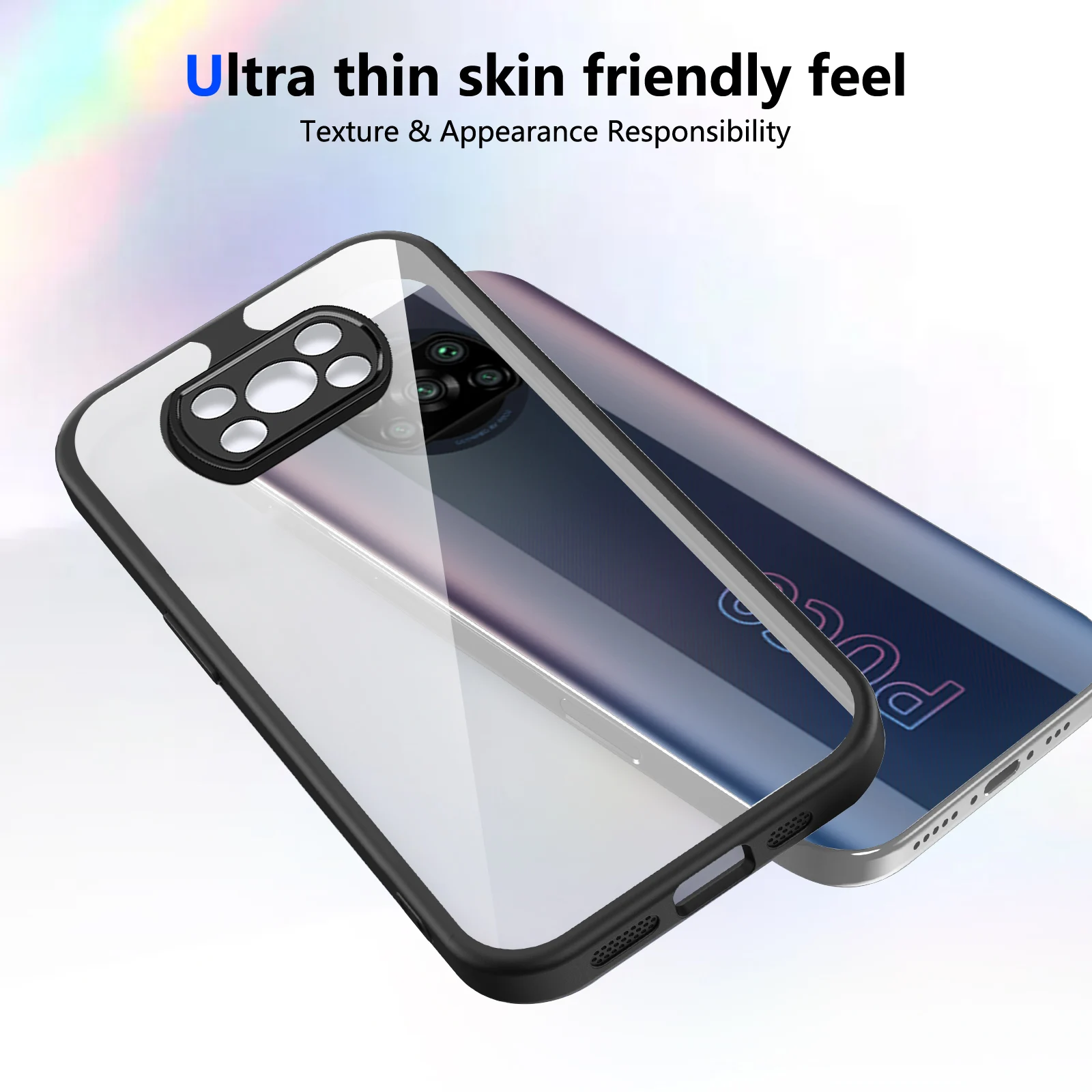 Telefon Fall Für Mi Poco X3 Pro Airbag Stoßfest Shell TPU + Transparent Für Mi Poco X3 NFC Fall
