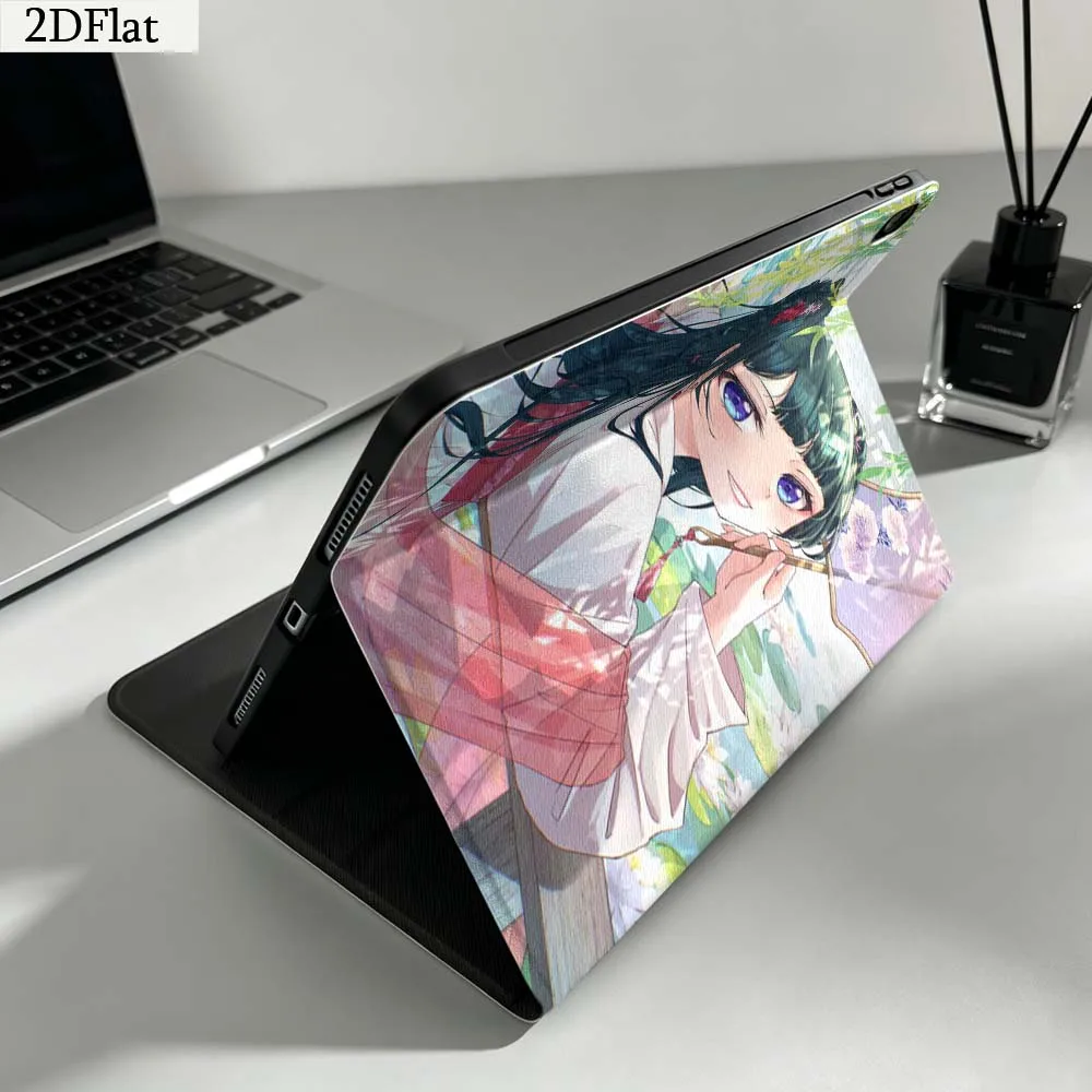 Anime Maomao Girl Fan Gift For iPad Pro mini Air A16 A14 6 5 4 6th 7 7th 11th 9Gen 13 M5 11 A17 Pro M4 Inch Tablet Case