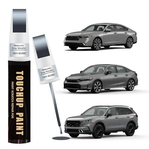 Meteorite Grey Metallic(NH-904M) Car Paint Touch Up Pen for Honda,Automotive Scratch Remover for Nicks & Chips Repair