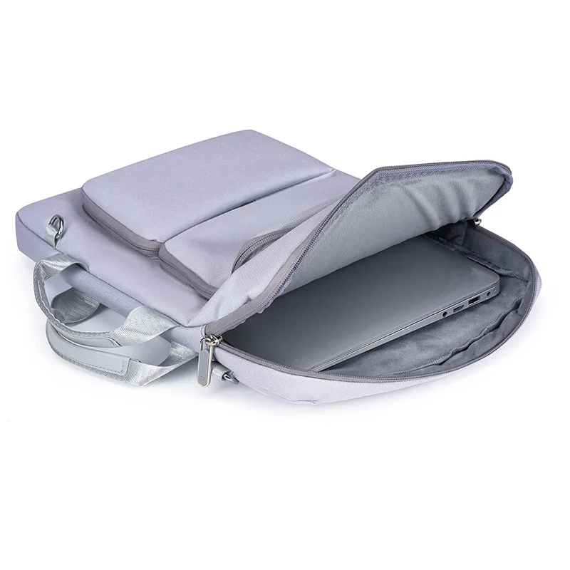 Multi-compartment portable 15.6-inch computer bag, multi-functional hand-held simple Oxford waterproof single-shoulder bag