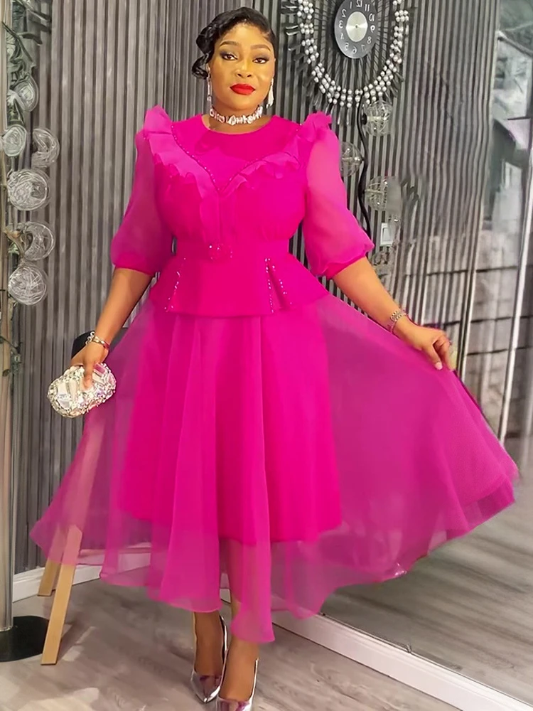 فساتين حفلات جديدة لعام 2025 للنساء لحفلات الزفاف وحفلات التخرج وأعياد الميلاد فساتين سهرة أفريقيا ملابس أنيقة للسيدات ماكسي ترتديها تركيا