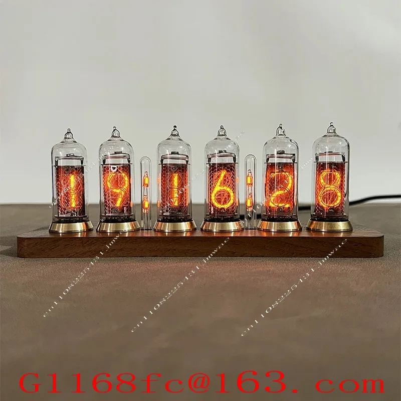 IN14 Glow Digital Tube Clock Bluetooth Control Glow Tube, Built-in Induction Switch