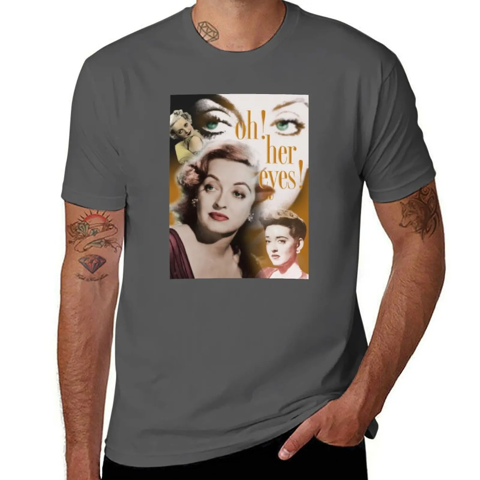 

Oh, eyes! Bette her Davis T-Shirt Holiday Casual Short Sleeve Top
