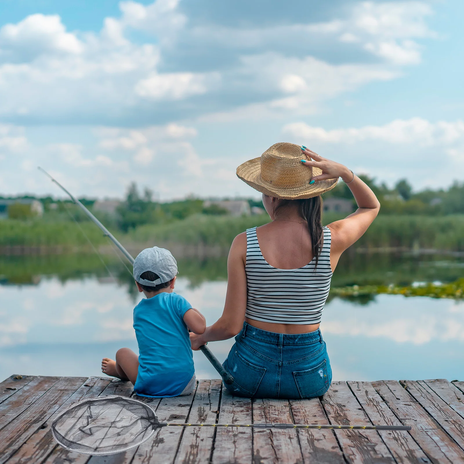 Household Fishing Telescopic Dip Net Child Landing Nets for Abs Telescoping Accessory