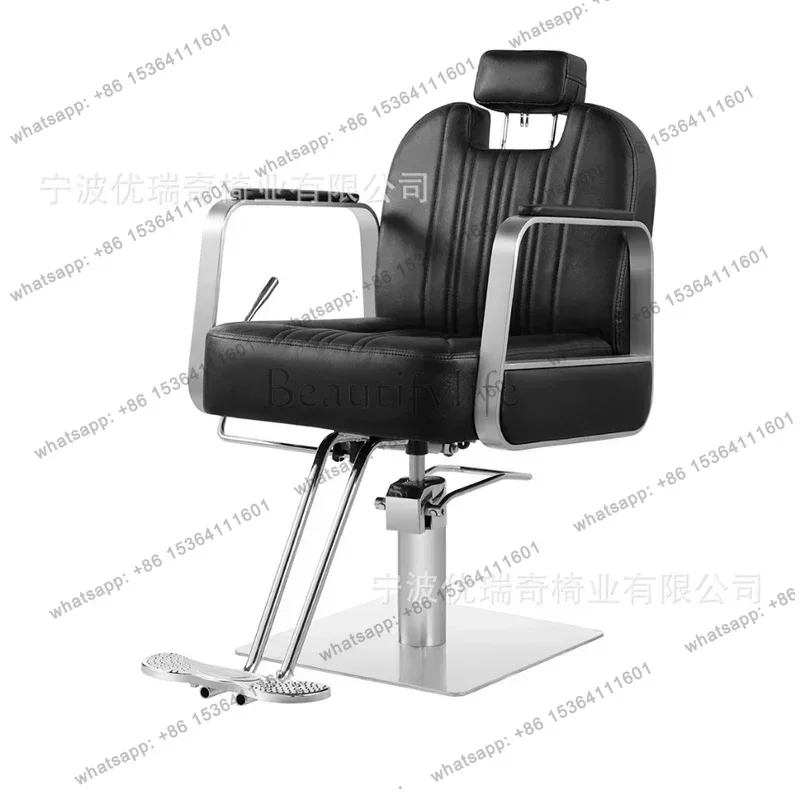 LSNordic Pink Barber Chairs France Fashion Design Swivel Barber Chairs Barbershop Shave Tattoo Salon Furniture Sandalye FYBC