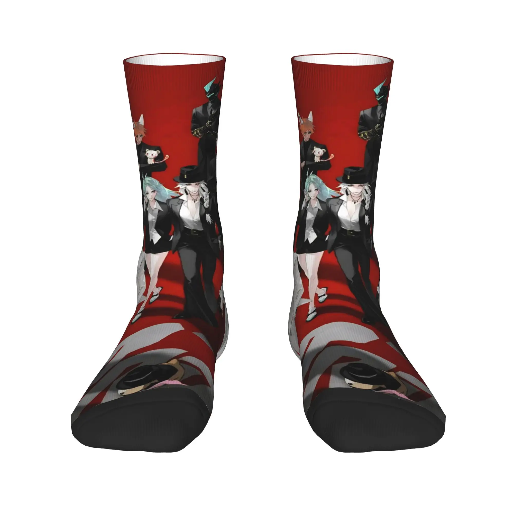 Calcetines para hombre y mujer, medias antideslizantes, cálidas y suaves, diseño de moda de otoño, calcetines para exteriores