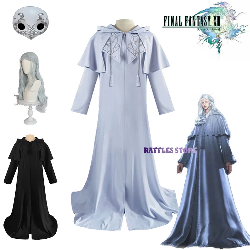 

Game Final Fantasy XIV Endwalker Venat Cosplay Costumes Wig Mask Embroidery Costumes Robe Halloween Uniform Man Women Unisex Set