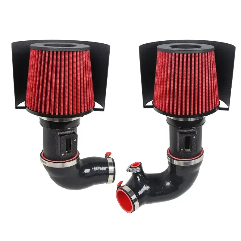 For 2016+ Q50 Q60 3.0L Twin for Turbo VR30DDTT Cold Air Intake Kit Pipe Air Intake with Heat Shield