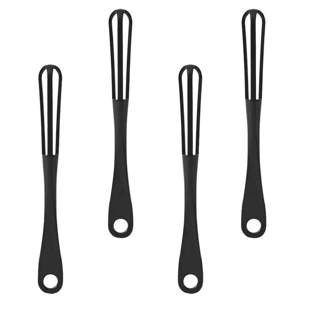 4Pcs Manual Egg Whisk Set Premium PP Kitchen Whisk for Mixing Beating Frothing Eggs Milk Batter Cooking Whisking Tool