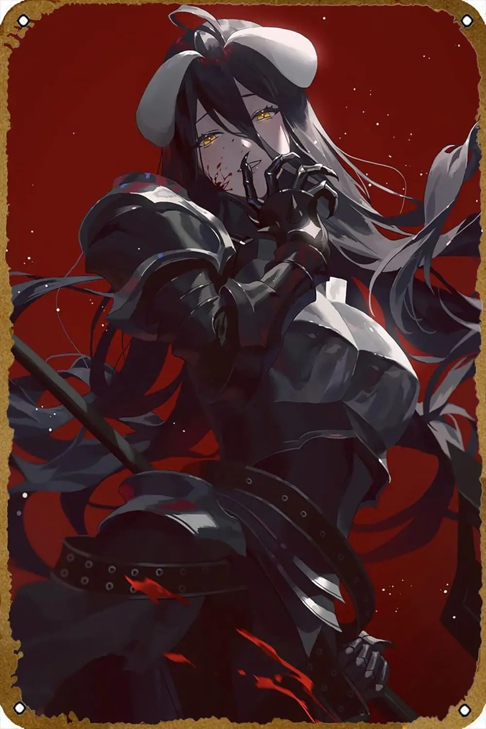Albedo Anime Poster Comics Vintage Classic Tin Metal Sign Plaque 8x12 Inch 1pc sign sign
