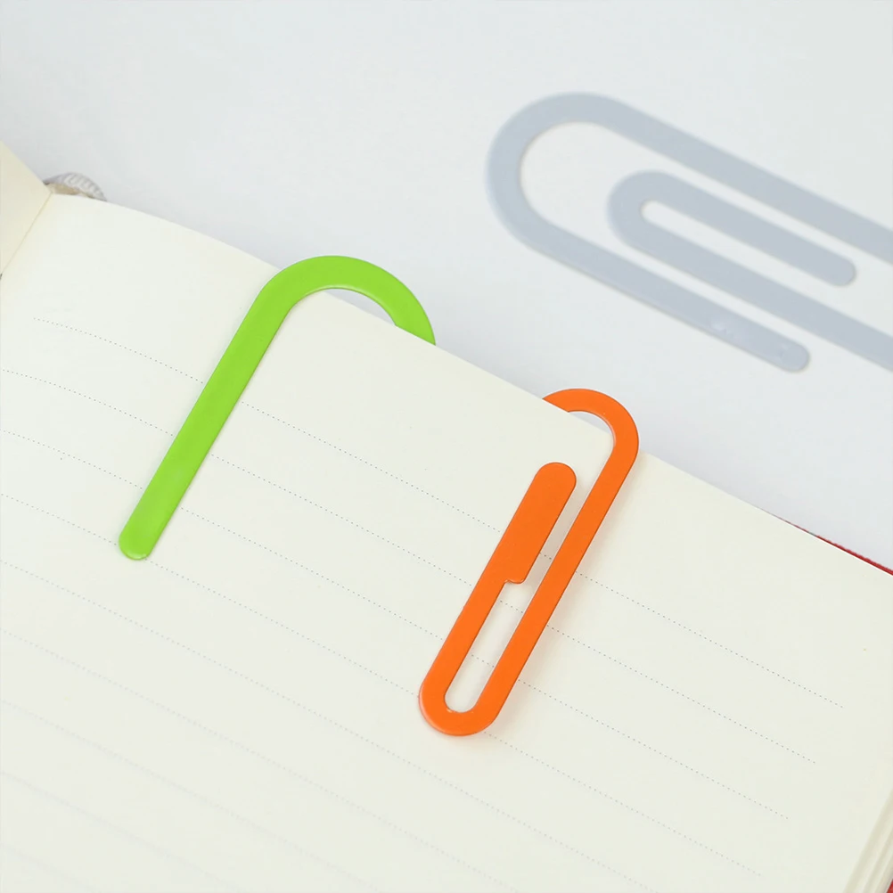 

4Pcs Iron Paper Clips Metal Bookmarks Creative Desk Accessories Office Supplies Study School Use ganize Documents